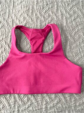 Athleta Girl Cloud Racerback Bra Hot Pink Size M